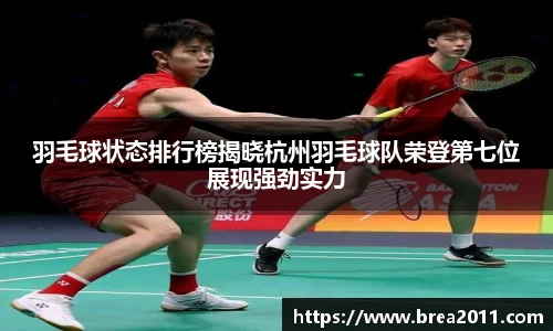 羽毛球状态排行榜揭晓杭州羽毛球队荣登第七位展现强劲实力